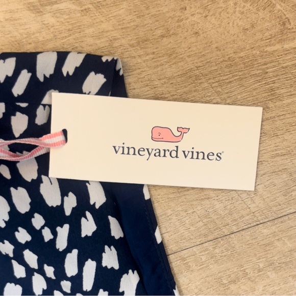 NWT Vineyard Vines Painted Dots Tiered Ruffle Dress Size 4 - Picture 5 of 10